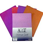 SO: Craft Artist A4 No Shed Glitter Card - Warm Tones