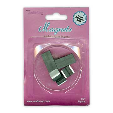 Crafts Too Self Stick Square Magnets 0.5 inch 8pcs