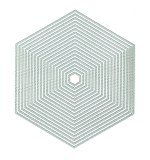 Presscut Cutting Nesting Dies - Stitched Dot Hexagons