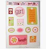 Bazzill Basics Chip Toppers - Girl [D]