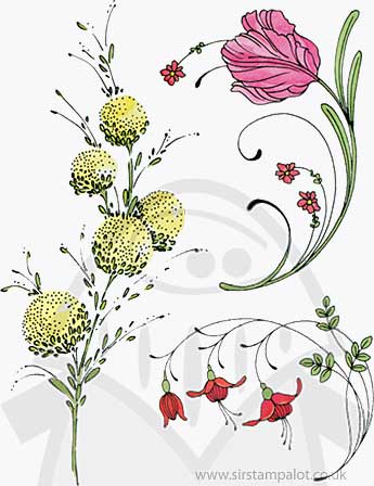 SO: Slapstick Cling - delicate florals