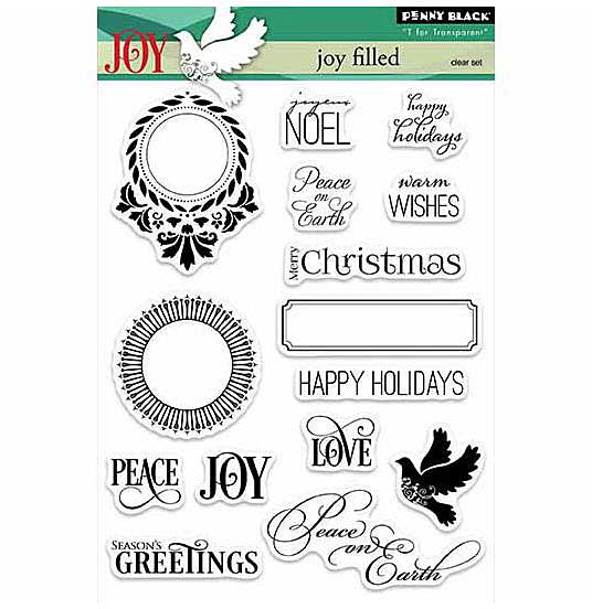 SO: Penny Black Clear Stamps Set - Jolly Filled