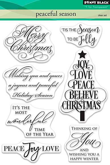 SO: Penny Black Clear Stamps - Peaceful Season