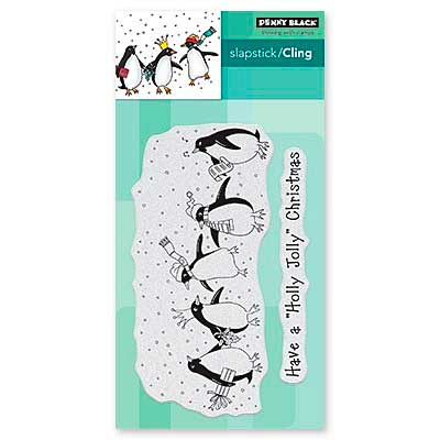 SO: Penny Black Cling Stamps - Dancing & Prancing Penguins