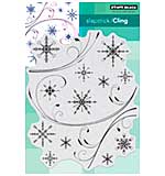 SO: Penny Black Cling Stamps - Snowflake Medley