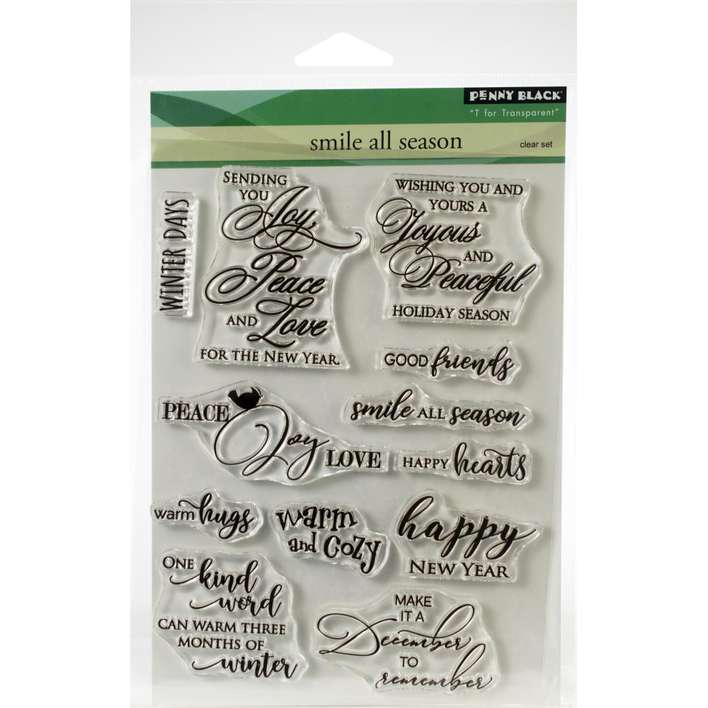 Penny Black Clear Stamps - Smile All Season