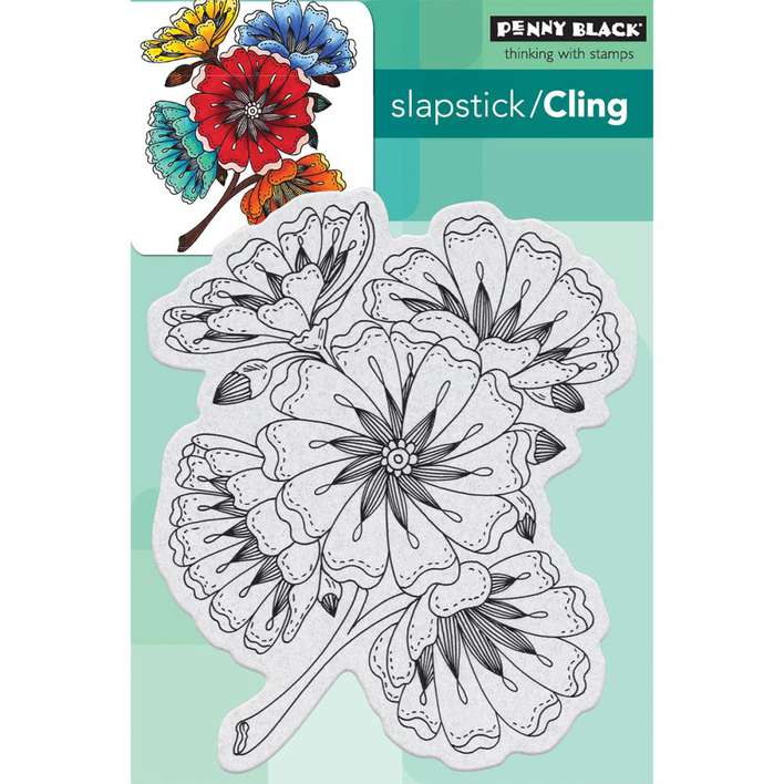 SO: Penny Black Cling Stamps - Burst Of Blooms