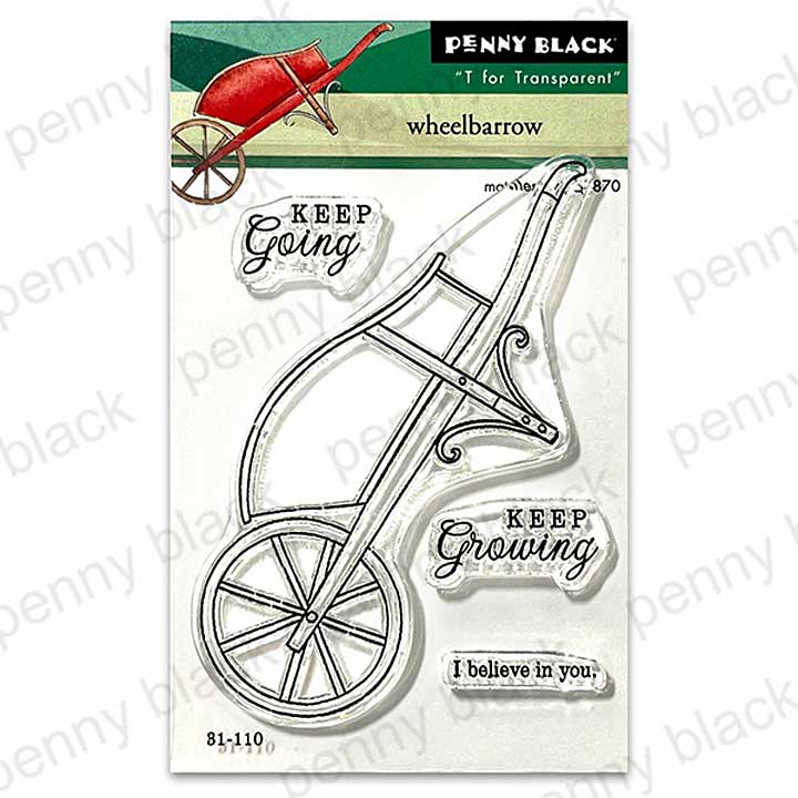 Penny Black Wheelbarrow (clear stamp)