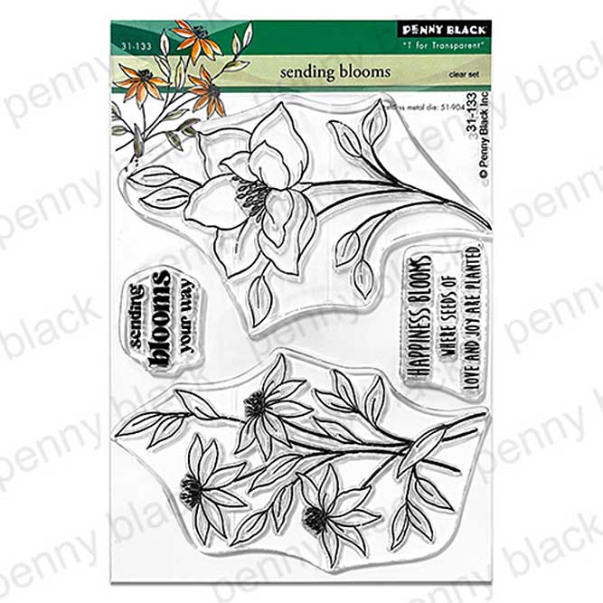Penny Black Sending blooms (clear stamps)