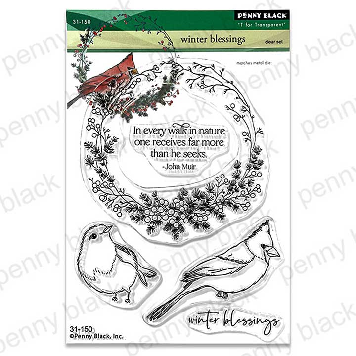 Penny Black Winter Blessings (clear stamps)