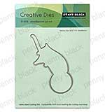 Penny Black Wheelbarrow cut out (metal die)