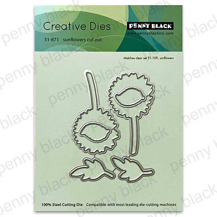 Penny Black Sunflowers cut out (metal dies)