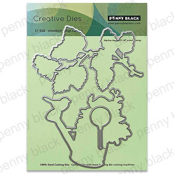 Penny Black Snowbird Song cut out (metal dies)