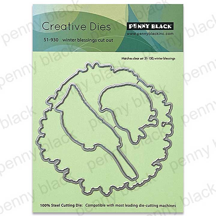 Penny Black Winter Blessings cut out (metal dies)