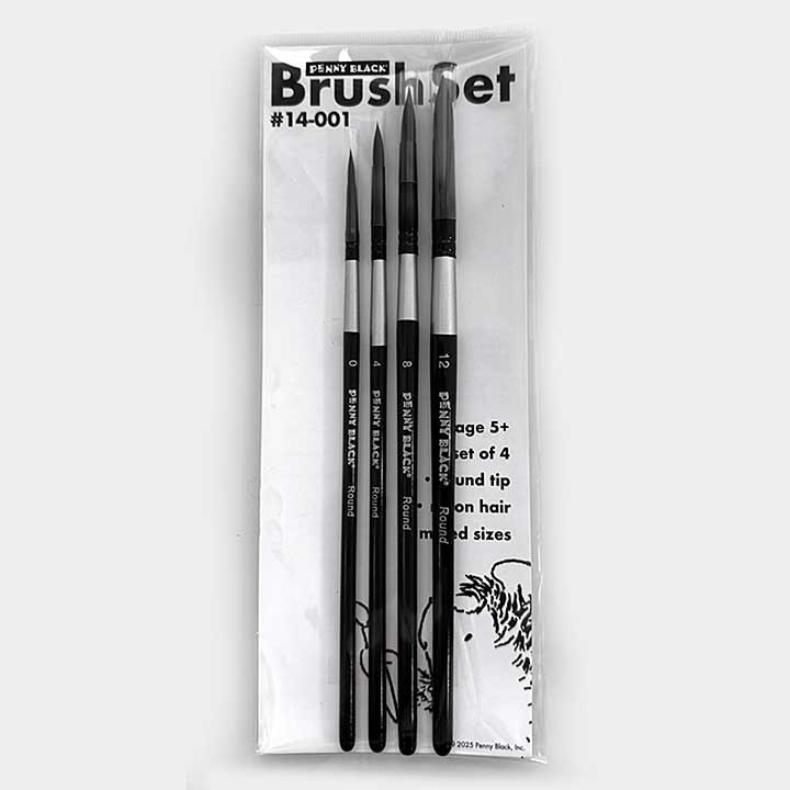 Penny Black Round Brush Set