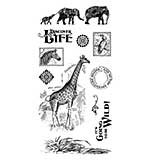 SO: PRE: Graphic 45 - Safari Adventure - Giraffe - Cling Stamp Set 2