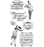 SO: Graphic 45 Cafe Parisian Cling Stamps - #3