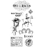 SO: Graphic 45 Off To The Races Cling Stamps - #1