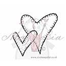 SO: Magnolia EZ Mount - Stitched Love Hearts
