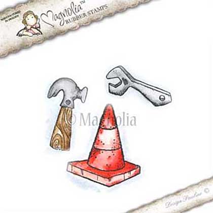 Magnolia EZ Mount Stamp WWW15 - Construction Worker Tools (3 stamps)