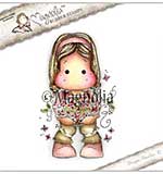 SO: Magnolia EZ Mount Stamp SS16 - Tilda With An Armful of Flowers