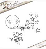 PRE: Magnolia EZ Mount Stamp GX17 - Moon Star And Butterfly Kit