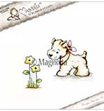 SO: Magnolia EZ Mount Stamp CG17 - Little Westie and Flower (2 stamps)