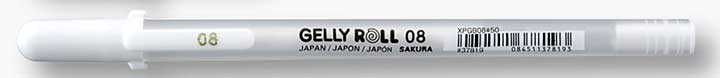 SO: Sakura Gelly Roll Basics - Bright White #08 MEDIUM