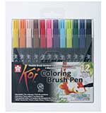 SO: Sakura Koi Colouring Brush Pens Set (Pack of 12)