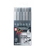 SO: Sakura Koi Colouring Brush Pens Set (Pack of 6)