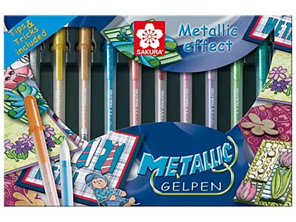 SO: Sakura Metallic Effect Gel Pens (10 Gelpen Box set)