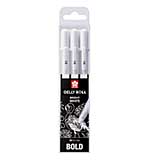 Sakura Gelly Roll Basics - Bright White #10 BOLD, 3 Pens