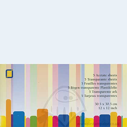 SO: Jeje Acetate Sheets - 12x12 (5 sheets)