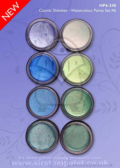 SO: Cosmic Shimmer - Watercolour Paints Set #6 - Luscious Greens