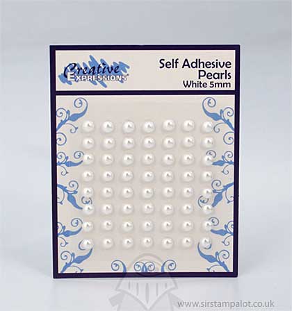 SO: Self Adhesive Pearl Embellishments - White (5mm)