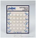 SO: Self Adhesive Pearl Embellishments - White (8mm)