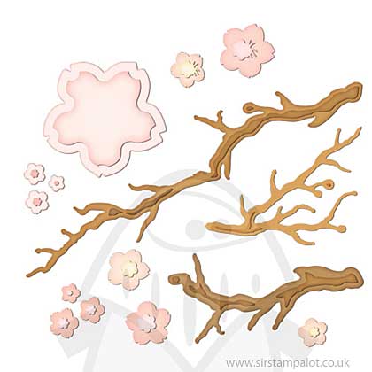 SO: Spellbinders - Shapeabilities - Cherry Blossoms