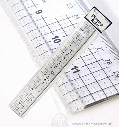SO: Crafters Transparent Piercing Ruler (30cm/12inch)