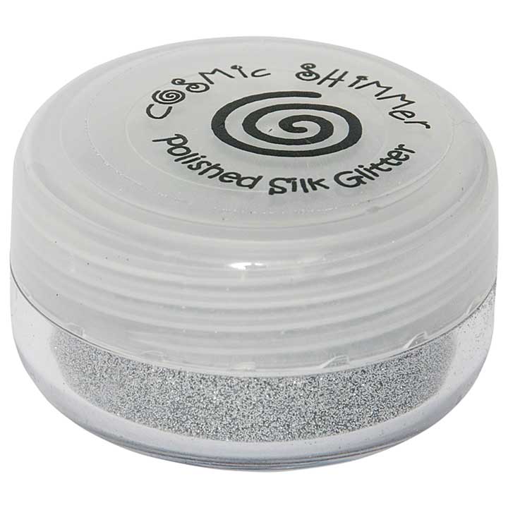 SO: Cosmic Shimmer Polished Ultra Fine Silk Glitter - Silver Chrome