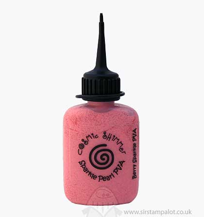 SO: Cosmic Shimmer Sparkle Pearl PVA Glue - Berry Sparkle [CSGBERRY]