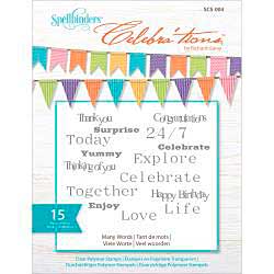 Celebrations Stamps 4x6 15pk - Many Words