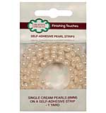 Self-Adhesive Pearl Strips - Self-Adhesive Pearl Strips - Single Cream
