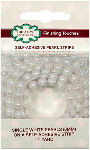 SO: Self-Adhesive Pearl Strips - Self-Adhesive Pearl Strips - Single White