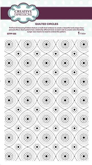 SO: PinPoint Embossing Folders - Quilted Circles
