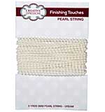 SO: Creative Expressions 5yds of 2mm Pearl String, Cream