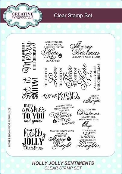 SO: Clear Stamp Sets - Holly Jolly Sentiments - Christmas Words