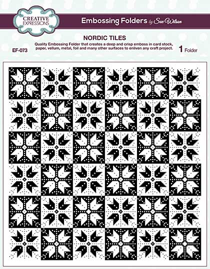 SO: Emboss Folder 8 x 8 Nordic Tiles