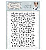 Snowflake Background A6 Stamp