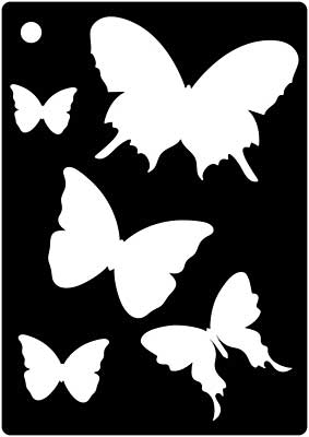 Mini Stencil - Butterfly Splash