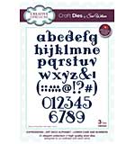 SO: Sue Wilson Cutting Die - Expressions - Art Deco Alphabet - Lower Case and Numbers